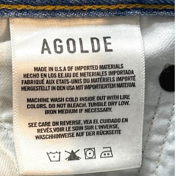 AGOLDE Riley High Rise Straight Crop Jeans | Size 27 | Distressed | $198 Retail - Picture 9 of 9